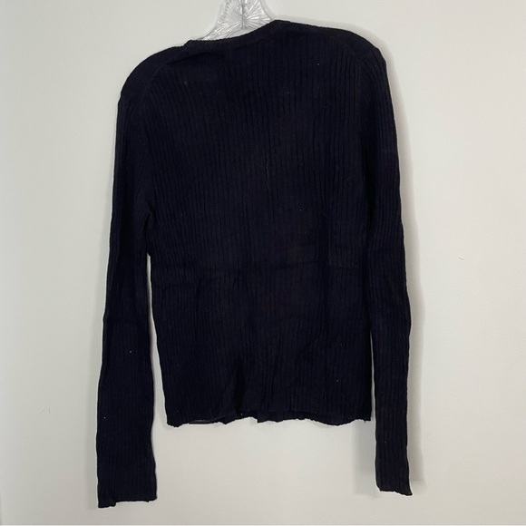 Abercrombie & Fitch Lambswool Blend Blue LS Sweater Size Small - Picture 7 of 9